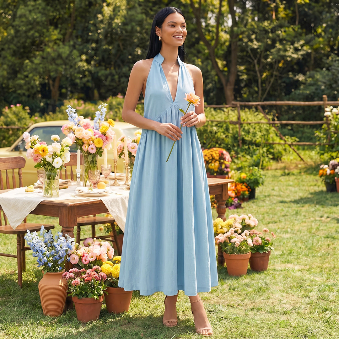 Sleeveless Loose Linen Cotton Dress