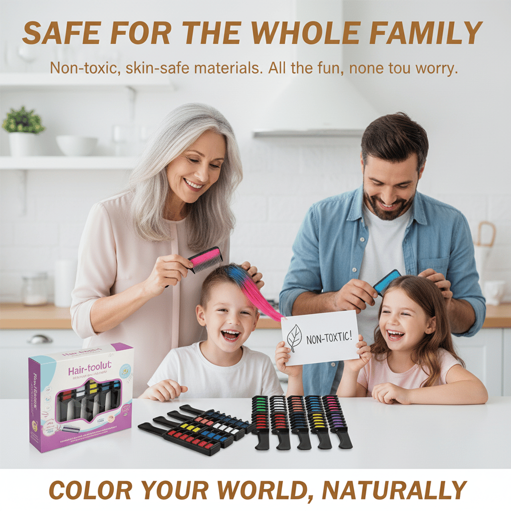 Ten-Color Hair Dye Comb for Home Use