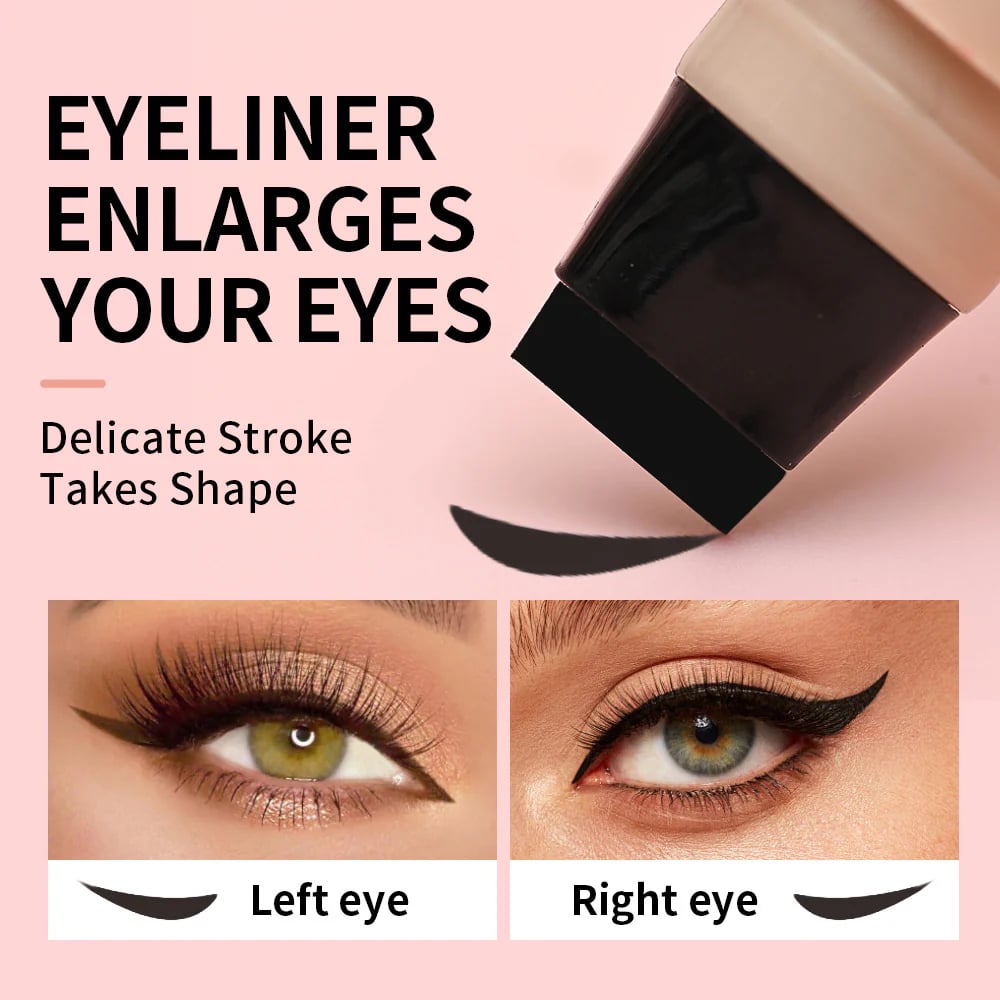 Rotating waterproof winged eyeliner stamp pen
