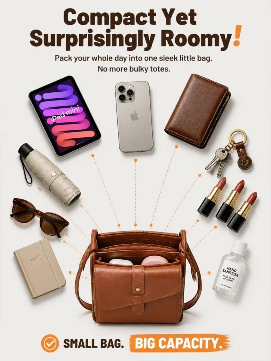 Everyday Messenger Bag with Adjustable Shoulder Strap