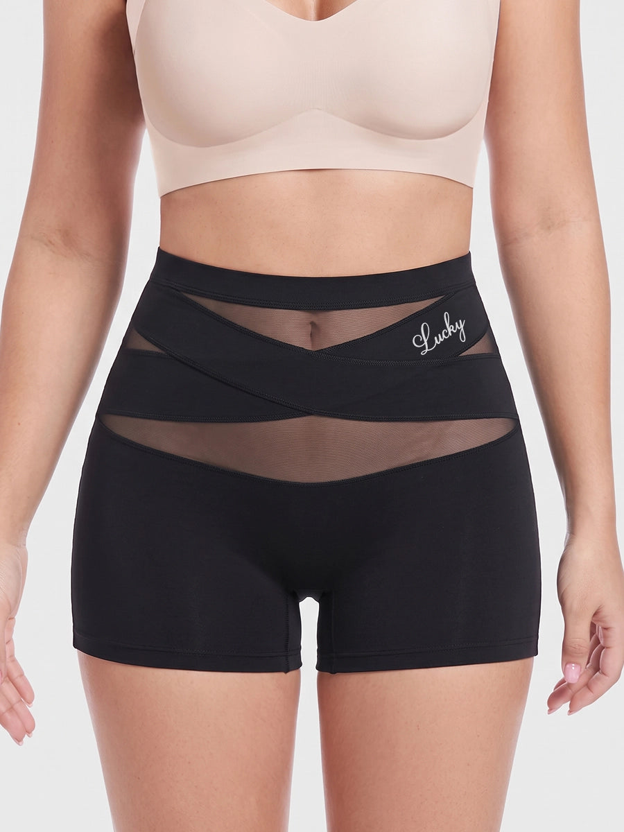 Women's High-Waist Crossover Shaping Boxer Briefs