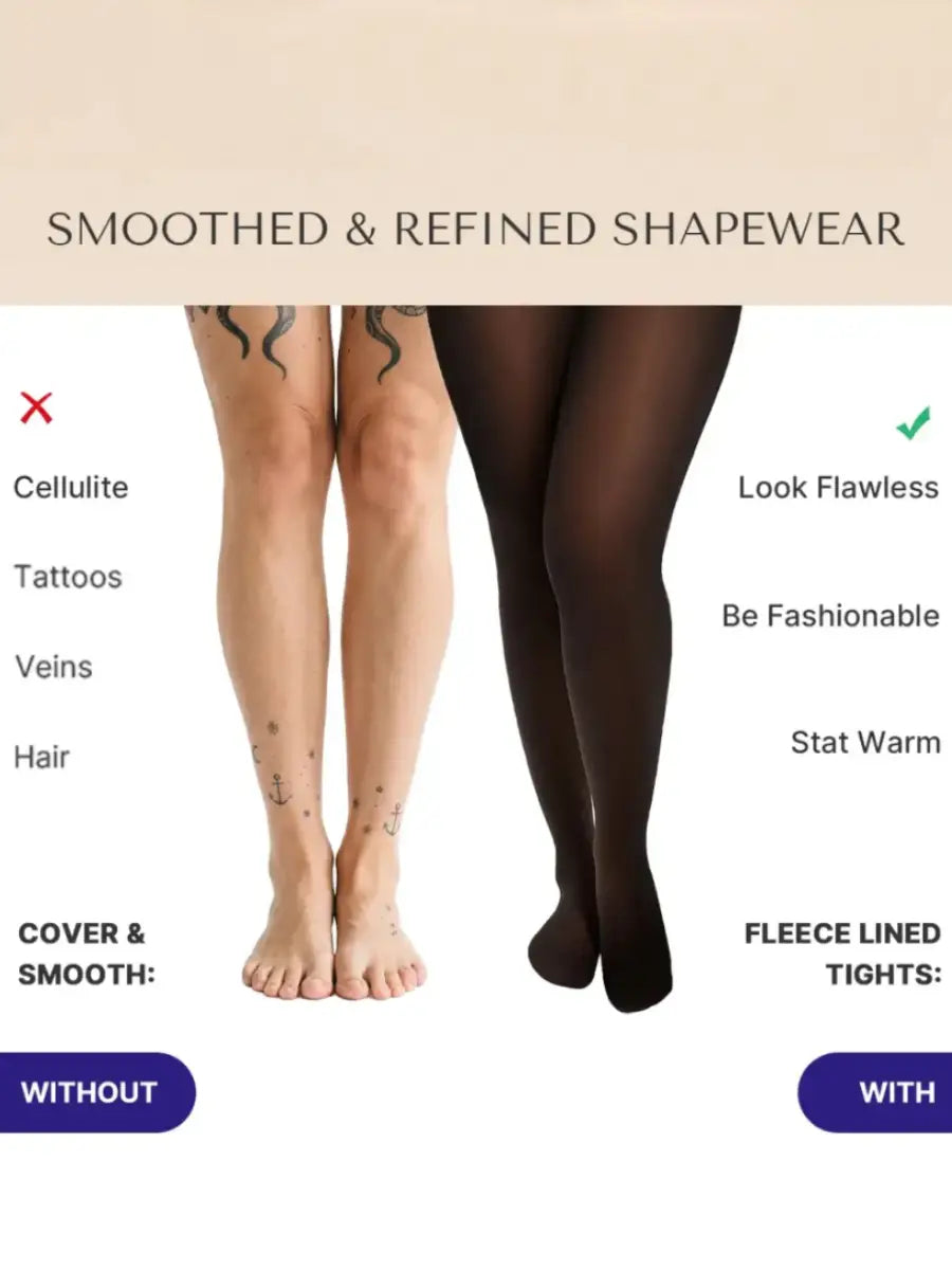 Fleece-Lined Faux-Sheer Full-Body Shapewear for Winter Layering