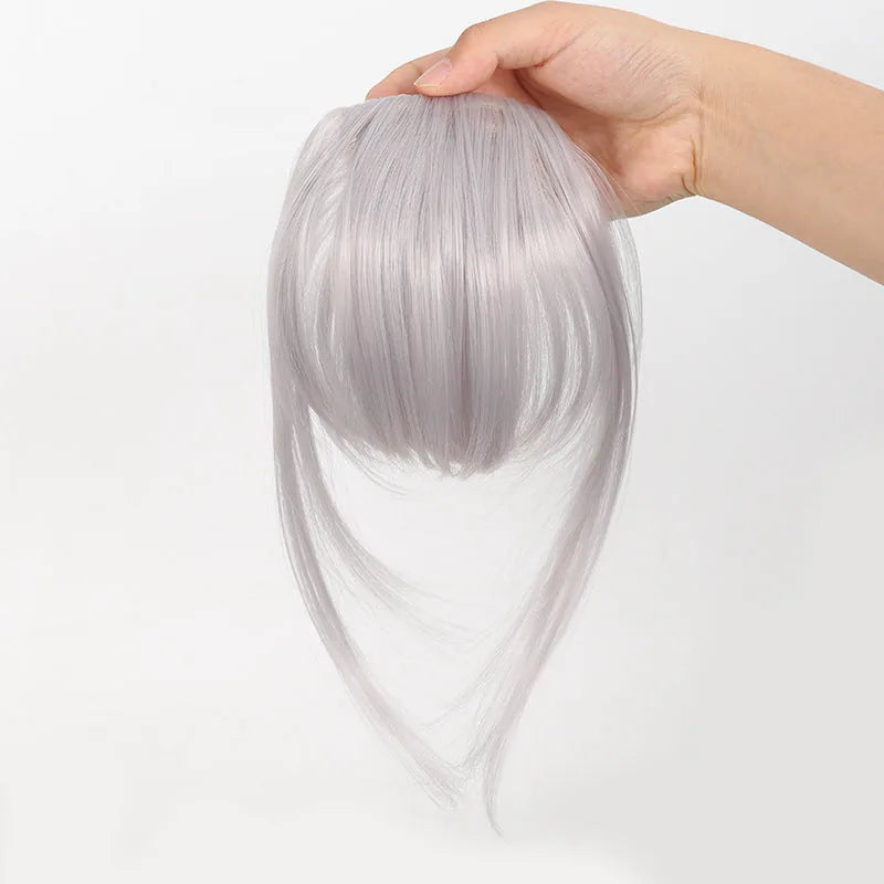 Natural-Look Clip-In Bangs Hairpiece