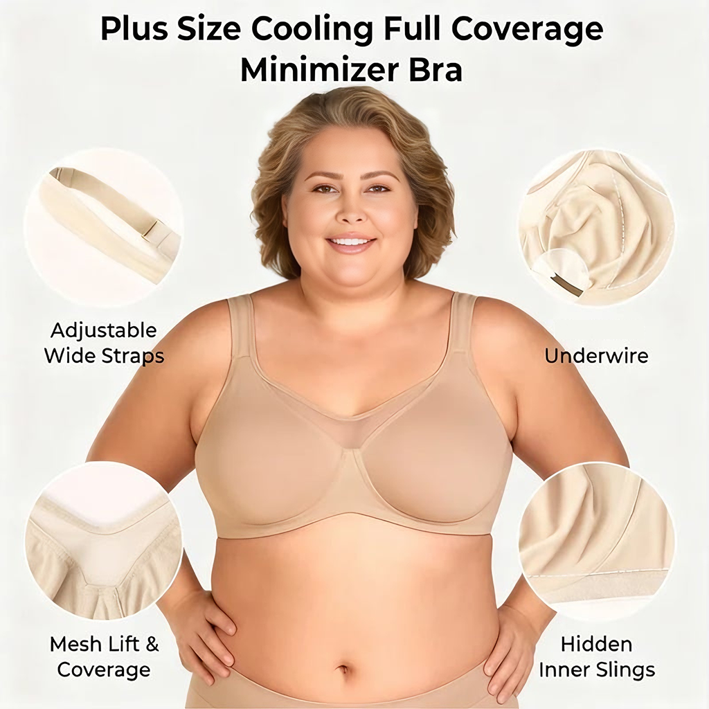 Cool Smoothing Unlined Minimizer Underwire Bra