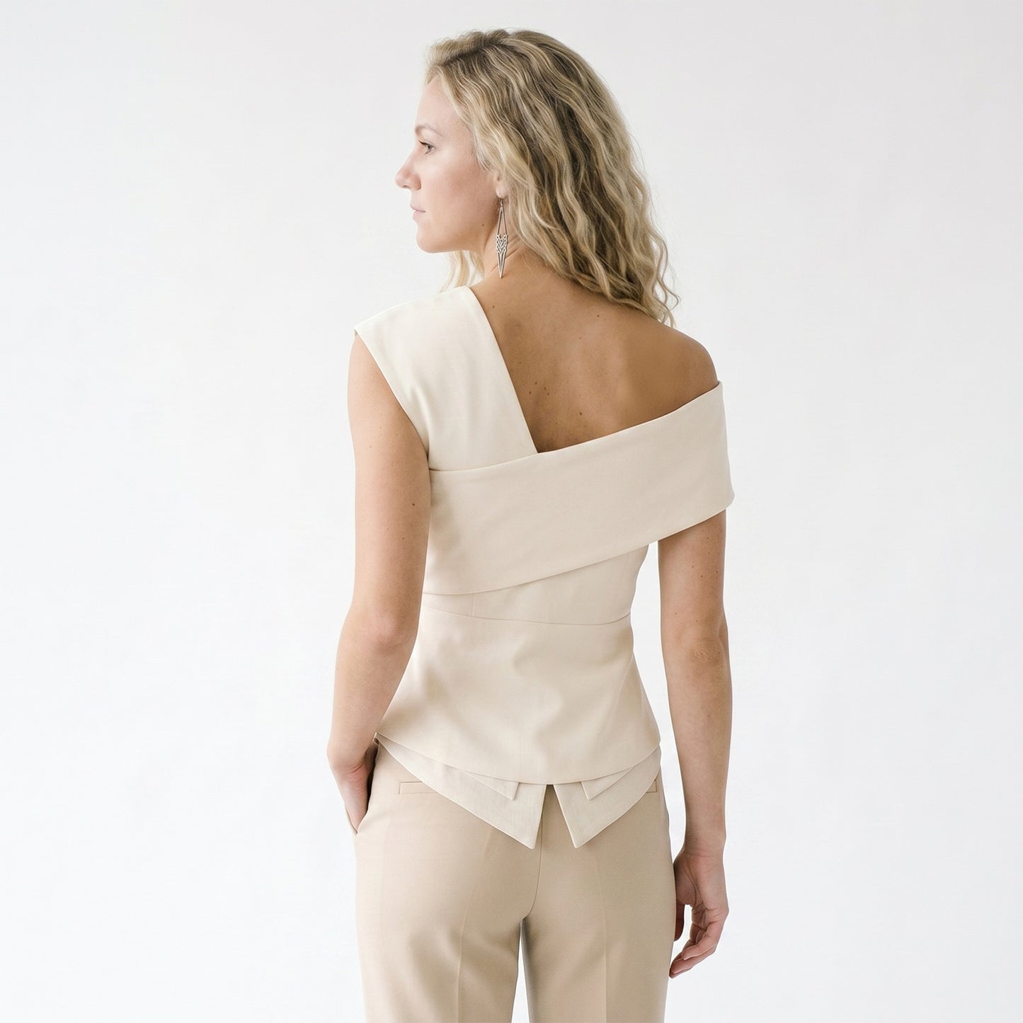 One Shoulder Asymmetrical Tank Top