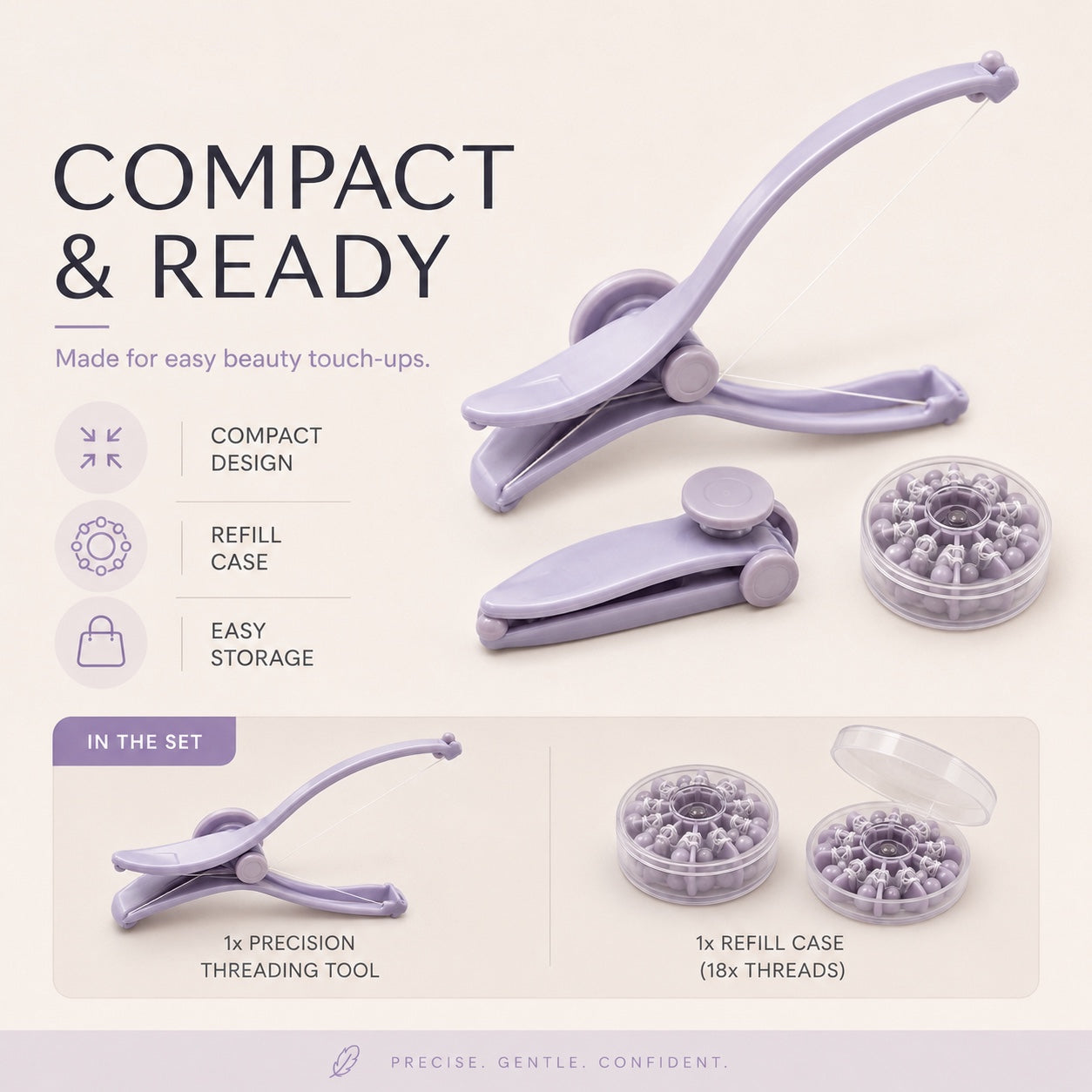 Manual Facial Hair Threading Tool