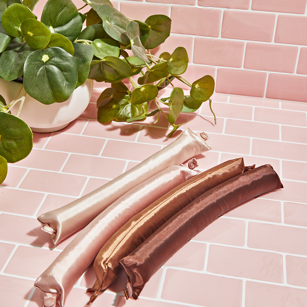 Rosewood Jumbo Satin Flexi Rods – 4PCS x 2 Sets (Total 8 Rods)