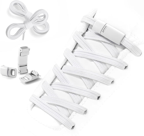 Elastic No-Tie Shoelaces with Lock – Easy On & Off for Kids & Adults