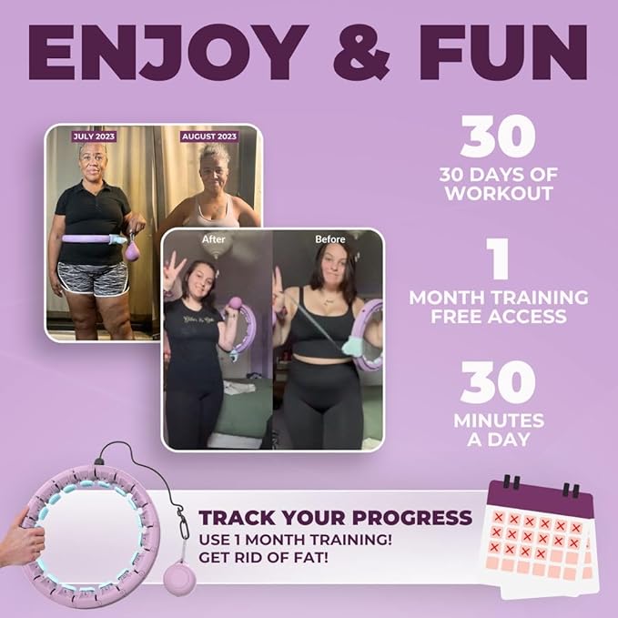 Smart Weighted Fit Hoop with Intelligent Counter