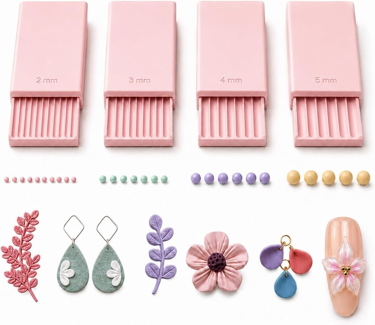 3D Floral Nail Art Clay Tool Kit