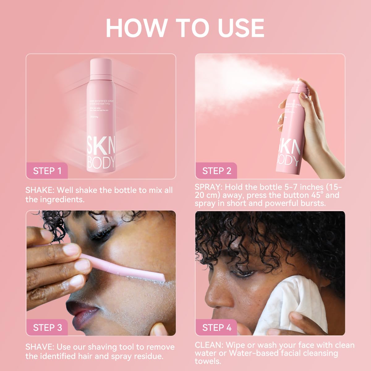 Hair Identifier Spray✨ - Precise, Gentle & Nourishing Hair Removal