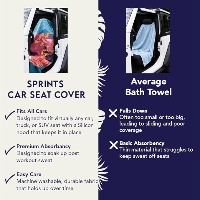 2-in-1 Dual Use Towel & Car Seat Cover 31.5" × 63"