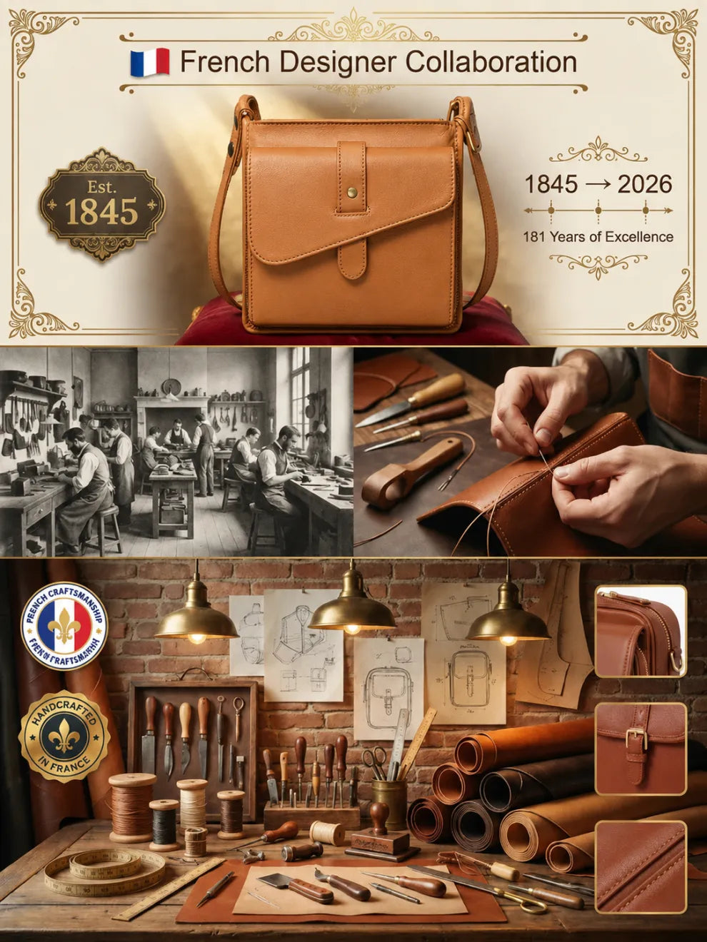 Everyday Messenger Bag with Adjustable Shoulder Strap