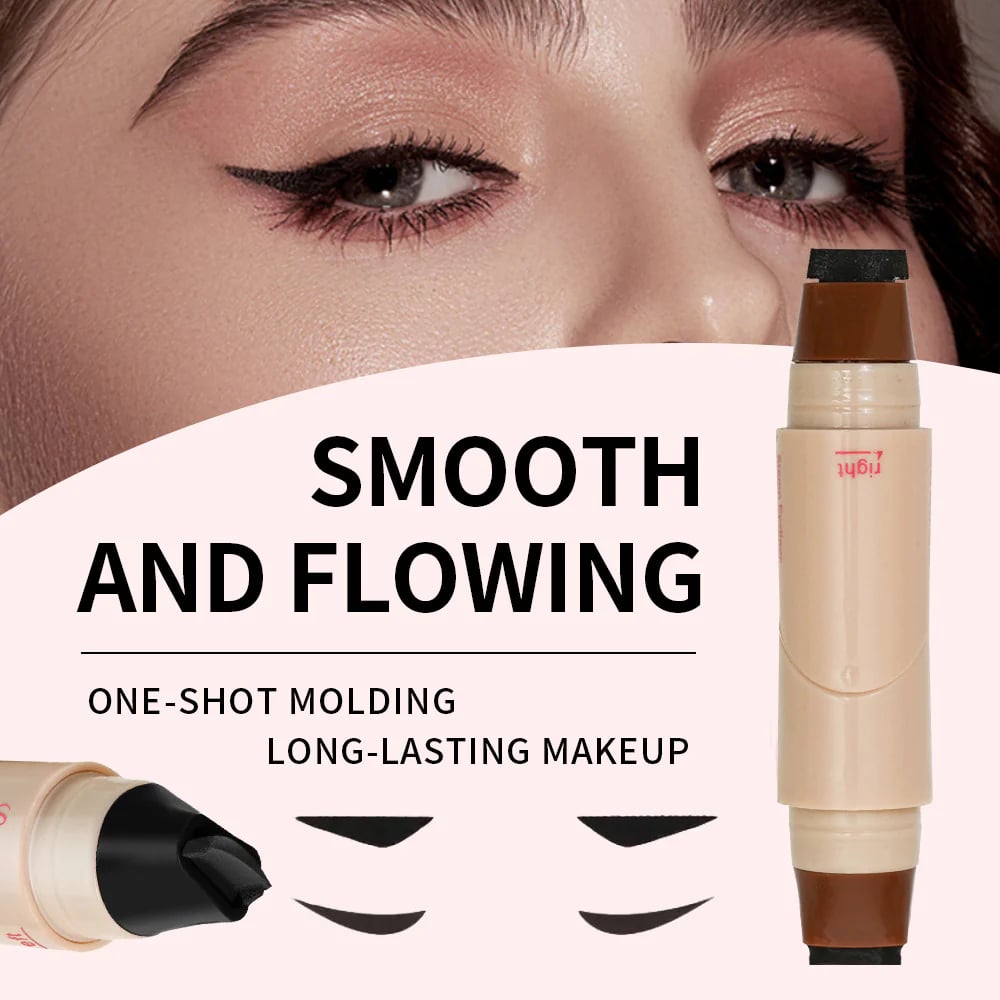 Rotating waterproof winged eyeliner stamp pen