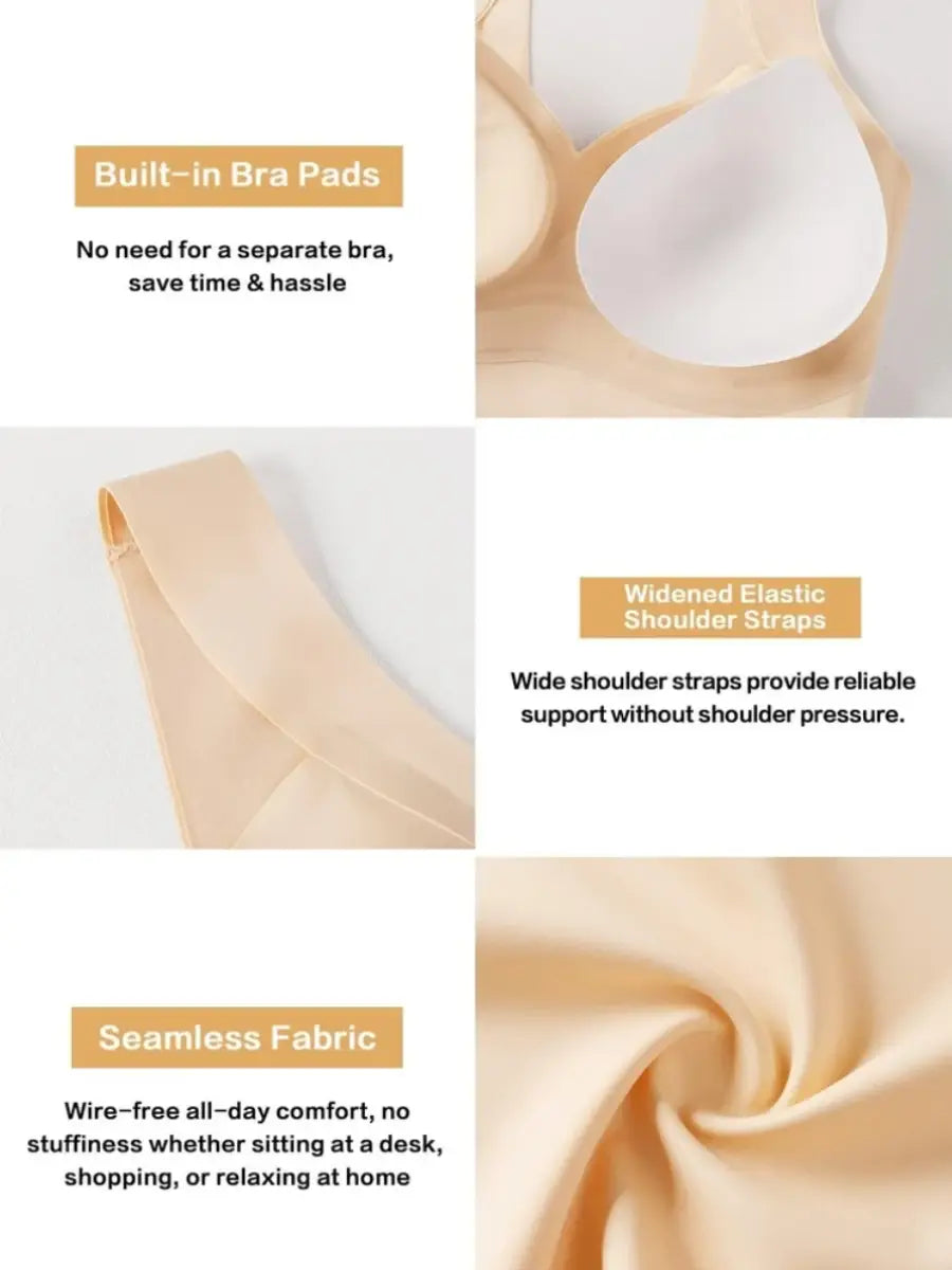 Seamless Shaping Tank Top with Molded Cups for Everyday Layering
