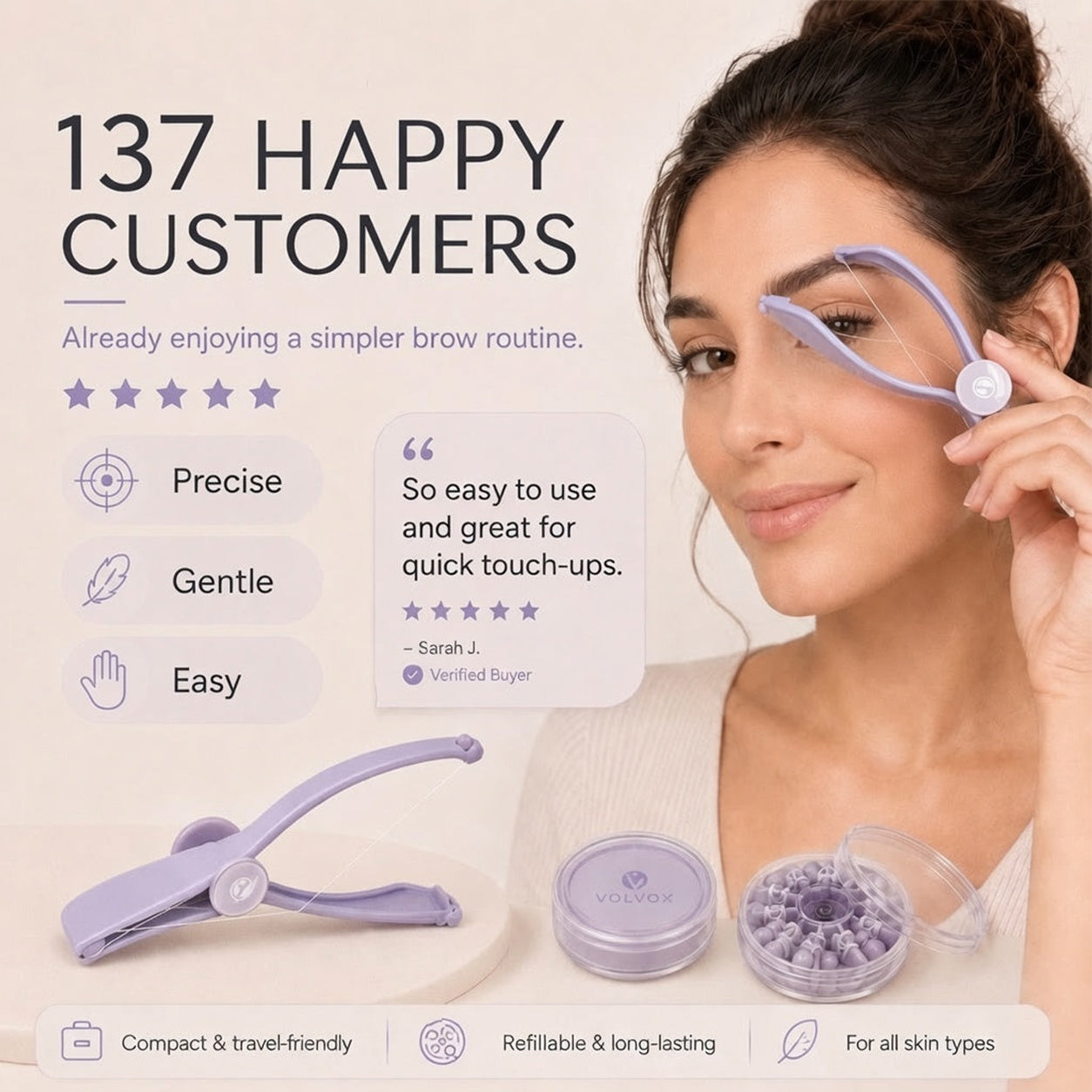 Manual Facial Hair Threading Tool