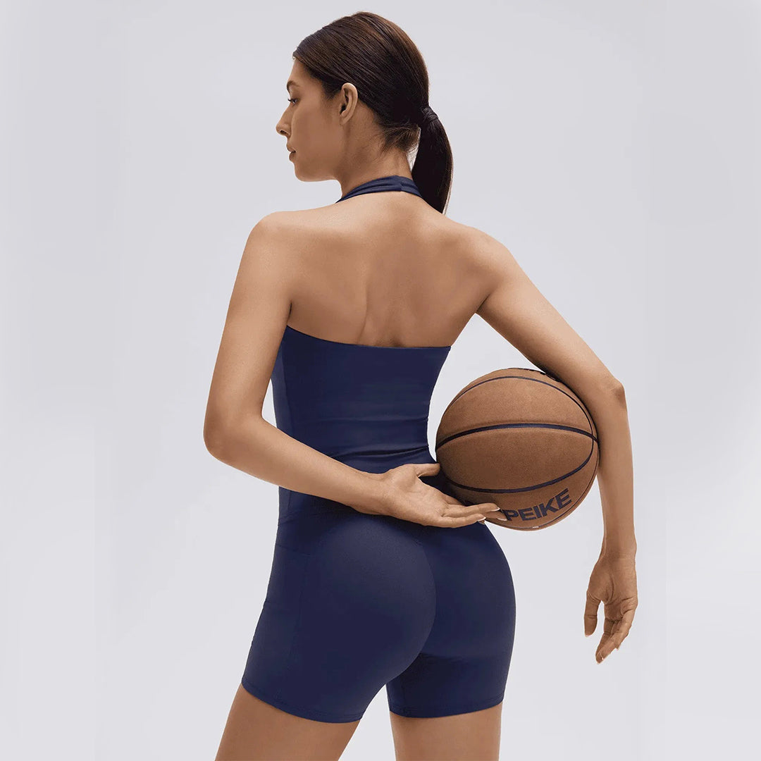 Halter Neck High Waisted 2 Piece Workout Sets