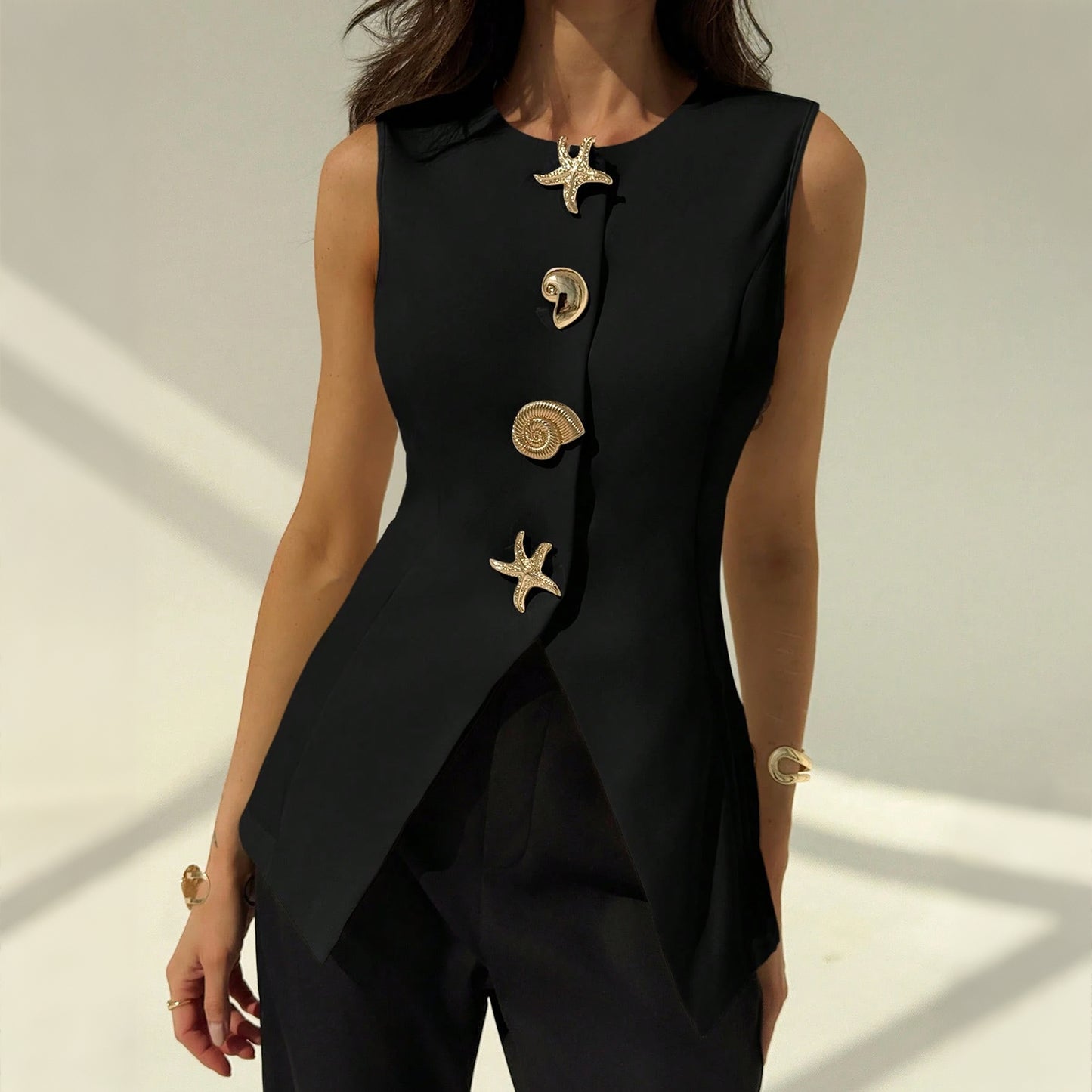 Elia Knit Vest Blouse