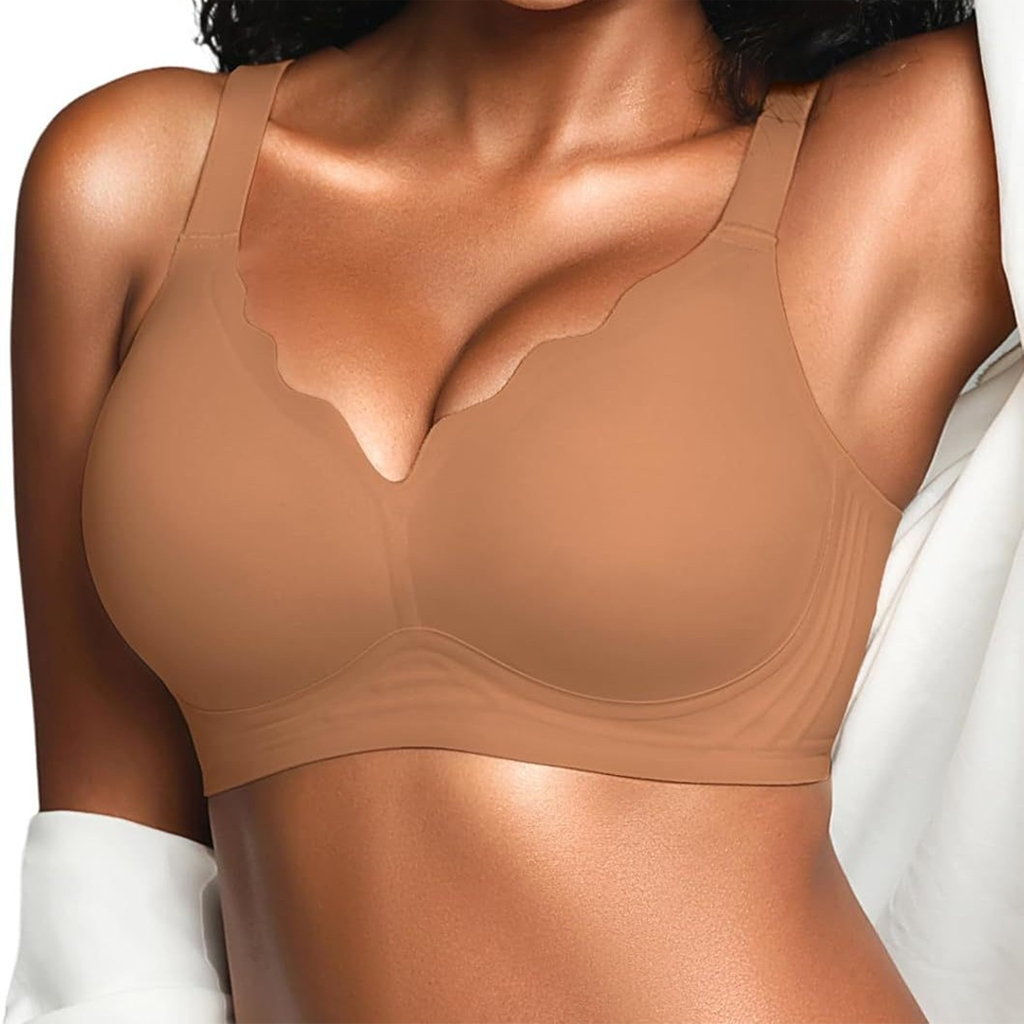 Scalloped Seamless Wireless Bra