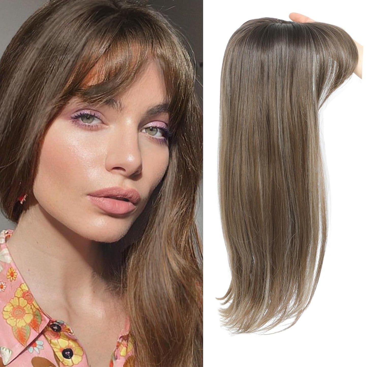 18" Women’s Hair Topper for Thinning Hair