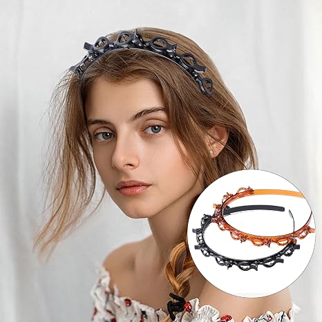 Hollow Woven Multi-Layer Headbands – 2 Pack