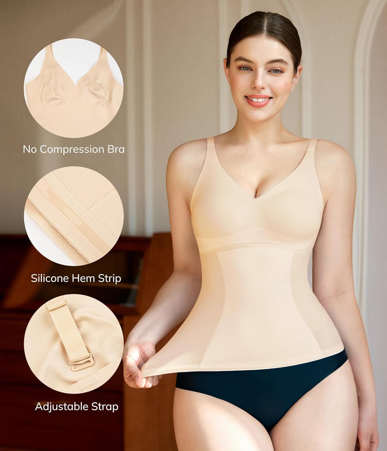 Compression Tank Tops Seamless Body Shaper