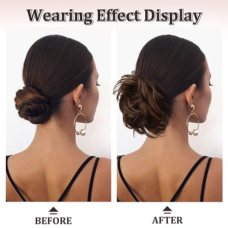 Messy Bun Hair Piece Claw Clip