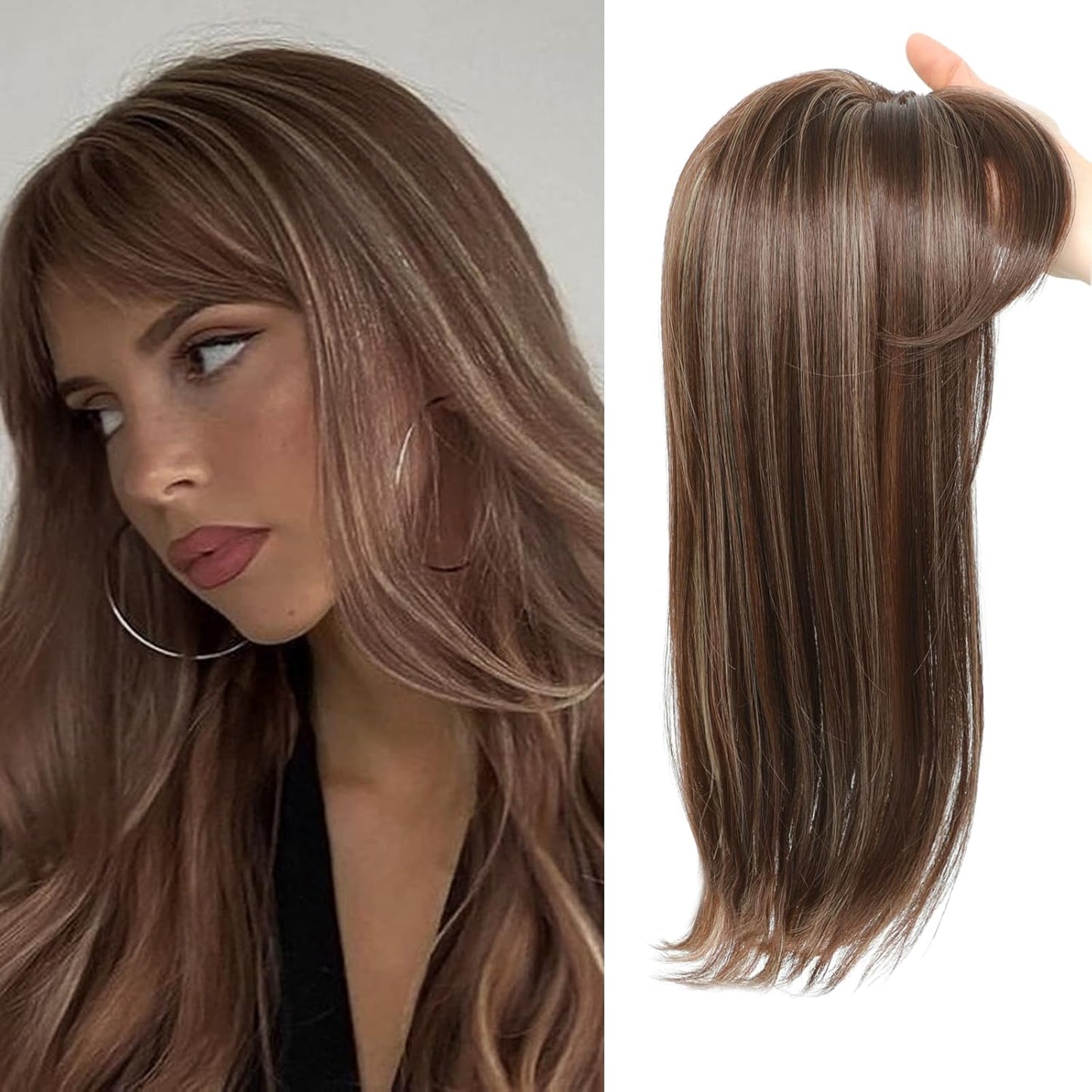 18" Women’s Hair Topper for Thinning Hair