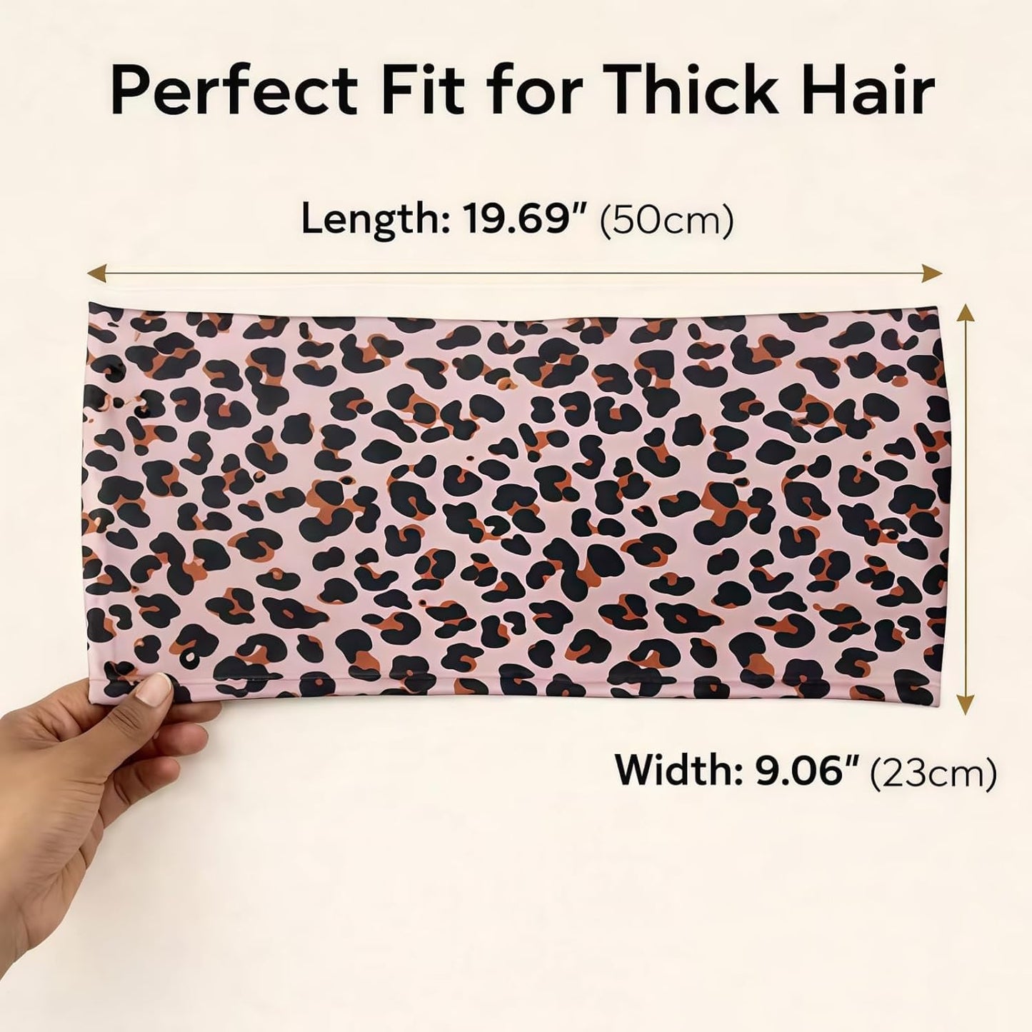 Curly Hair Pineapple Headband – Extra Wide Stretch Sleep Wrap (Flower)