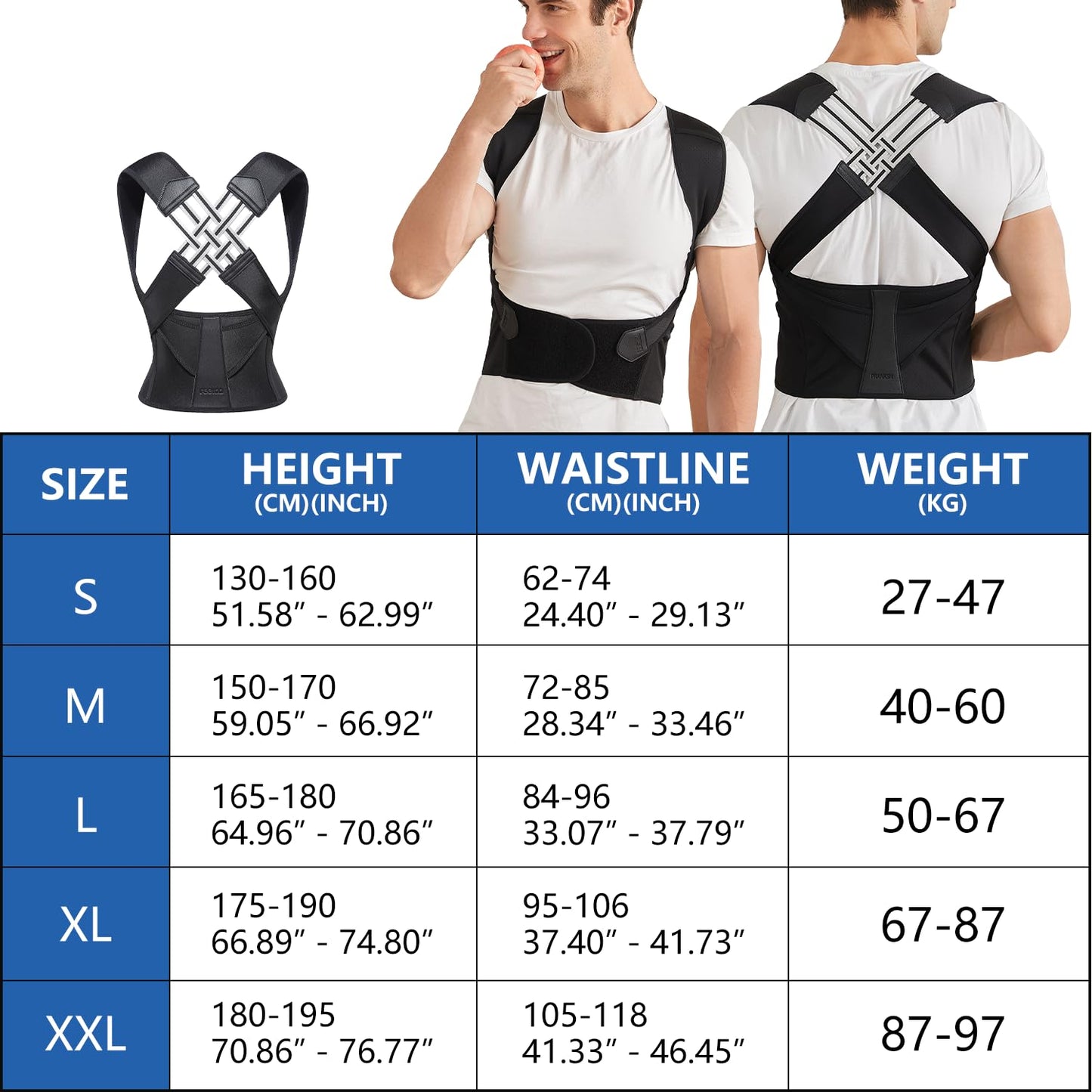 Premium Back Posture Corrector – Straighten Your Spine & Relieve Pain Instantly