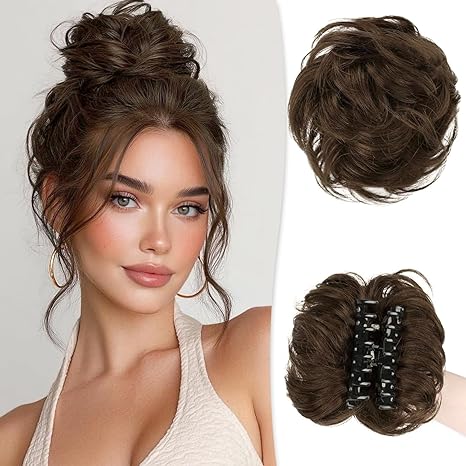 Messy Bun Hair Piece Claw Clip