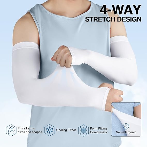 Sun Protection Ice Silk Sleeves 3 Pairs