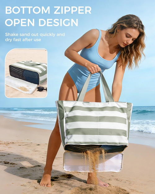 Large Waterproof Sand proof Beach Tote Bag