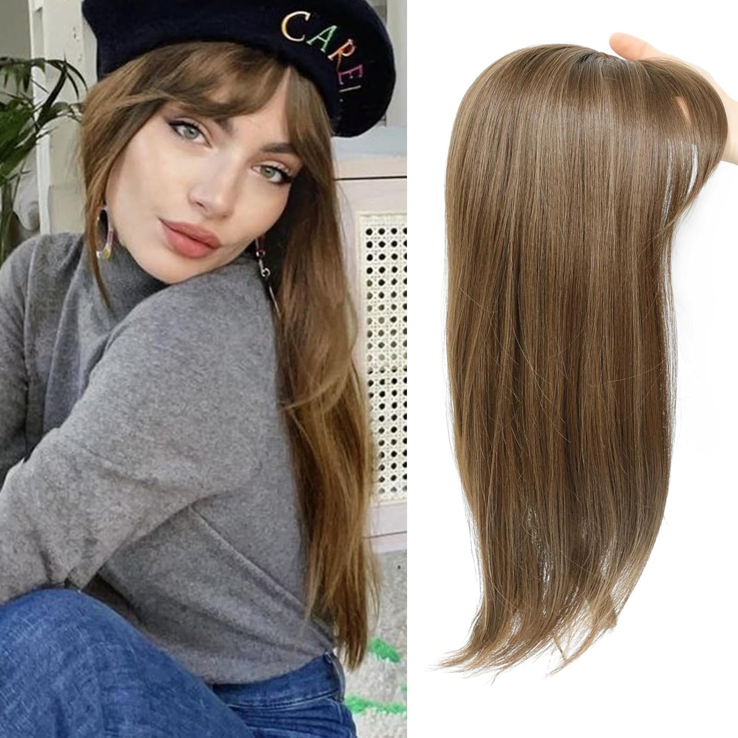 18" Women’s Hair Topper for Thinning Hair