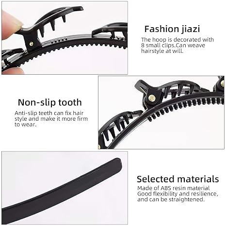 Hollow Woven Multi-Layer Headbands – 2 Pack