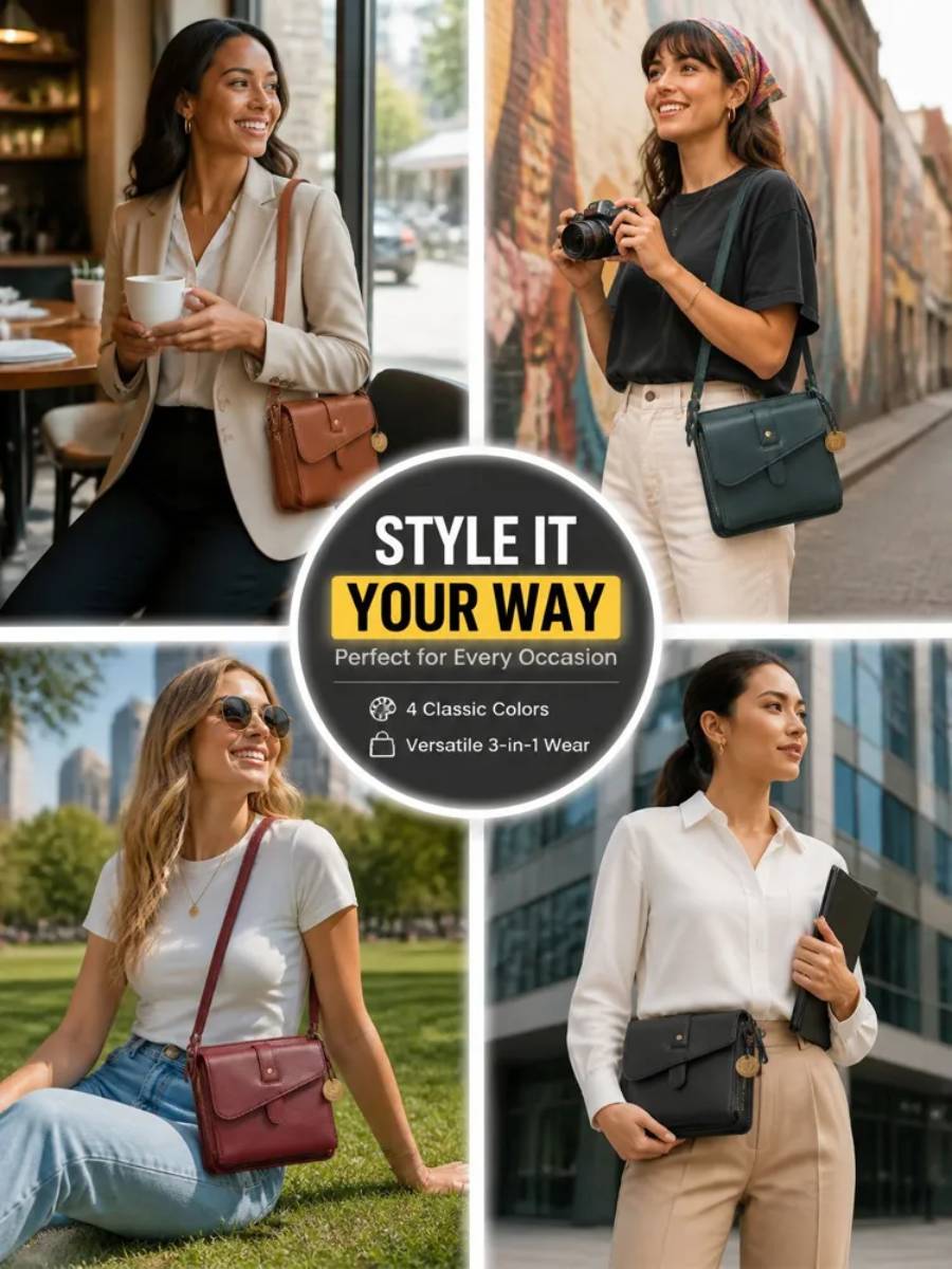 Everyday Messenger Bag with Adjustable Shoulder Strap