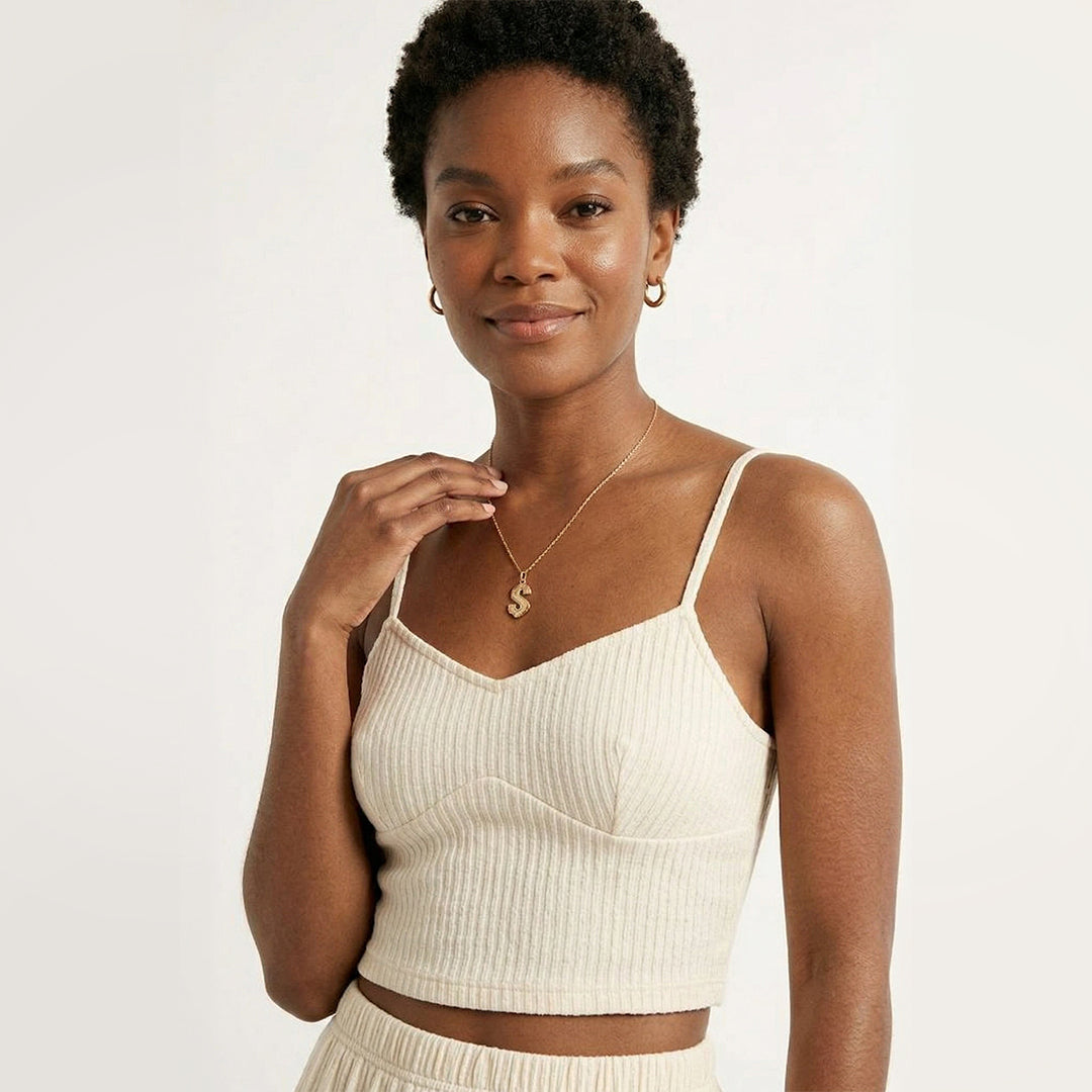 Crop Top Cami & Maxi Skirt Set