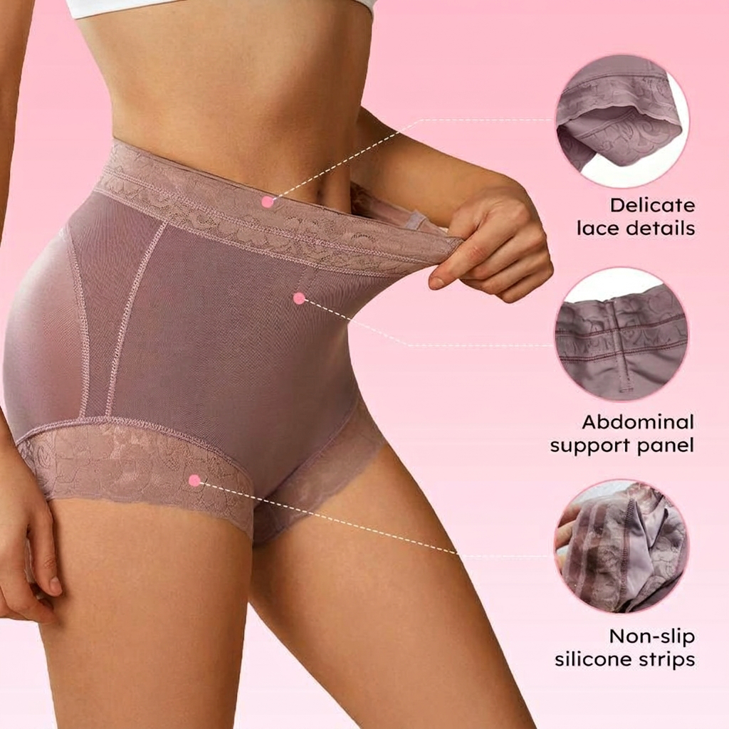 Women Classic Lace Butt Lifter Panty Smoothing Brief Buy 1 Get 1 Free