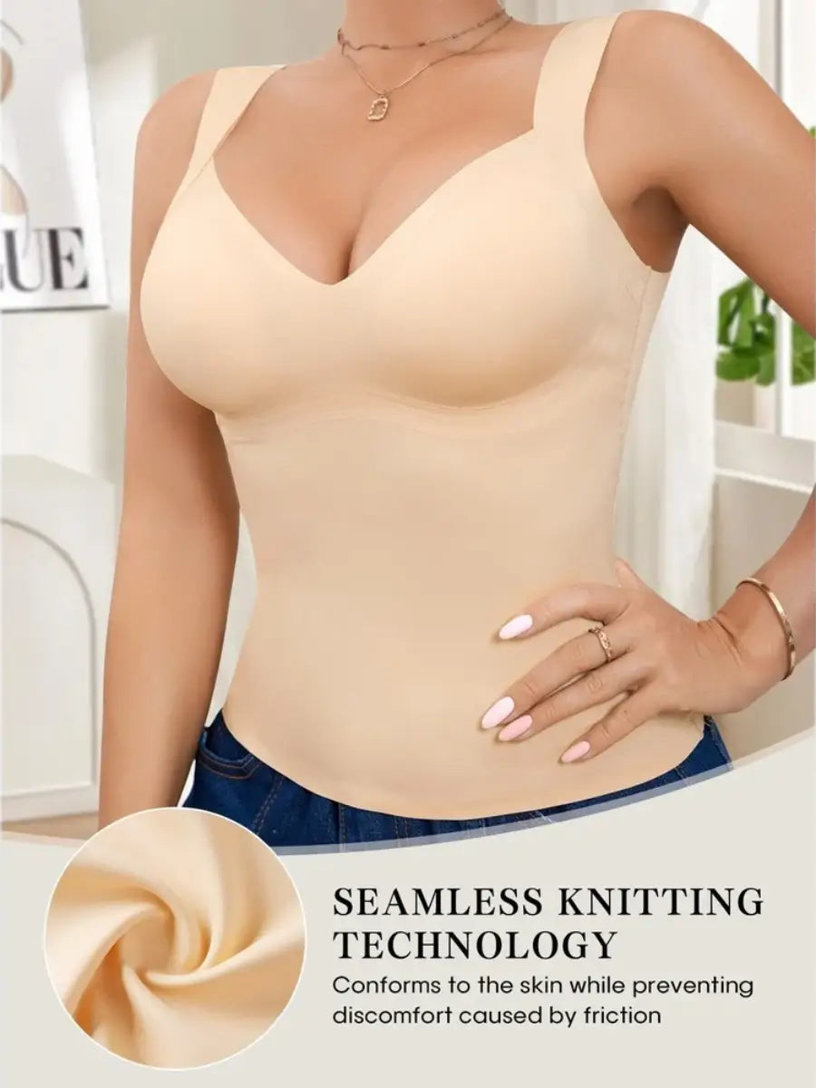 Seamless Shaping Tank Top with Molded Cups for Everyday Layering