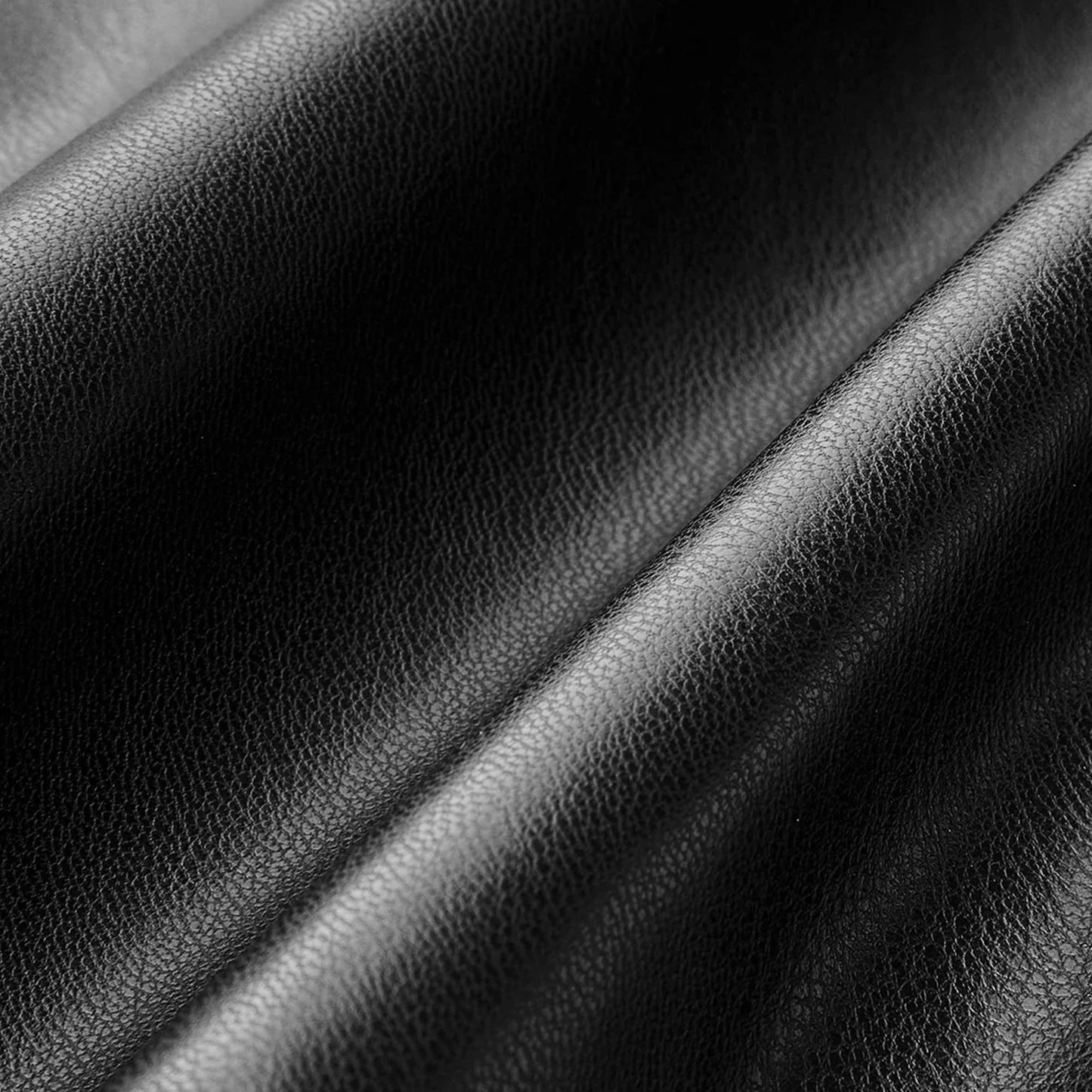 Pleated Split PU Leather Skirt
