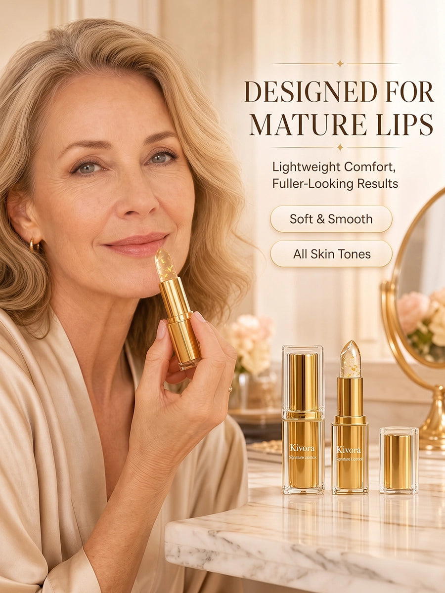 Clear Flower Lipstick with Color-Changing Tint