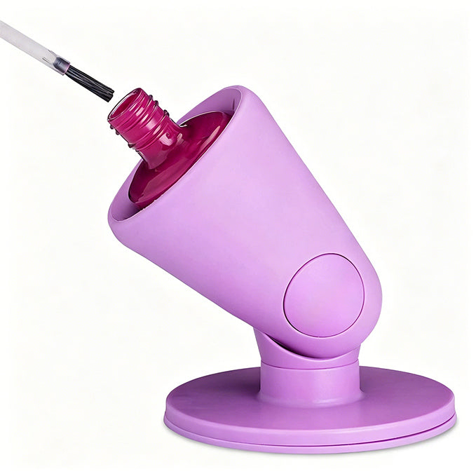 Hinge Anti-Tip Nail Polish Bottle Holder 2 Pcs
