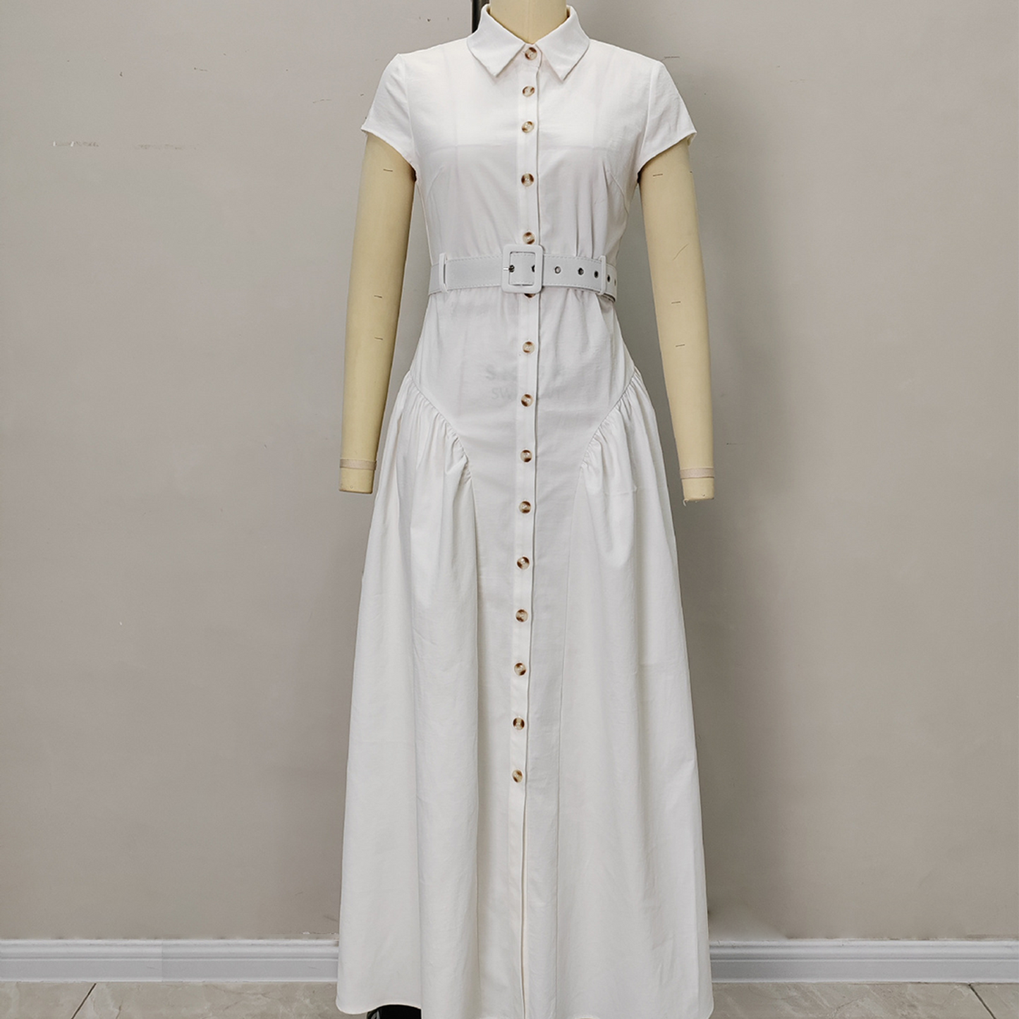 Lapel Single-Breasted Slim Fit Dress