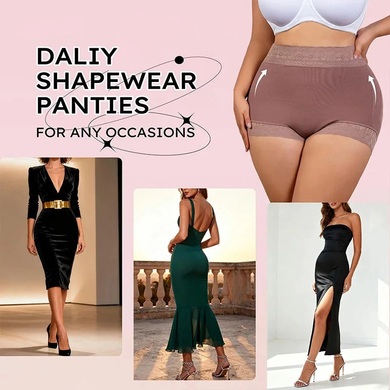 High-Waist Lace Butt-Lift Shapewear Shorts