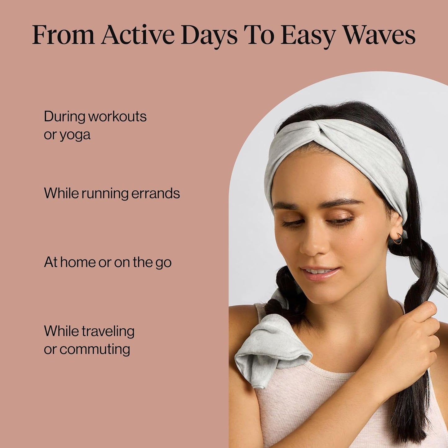 Heatless Curling Headband Set for Soft Overnight Waves