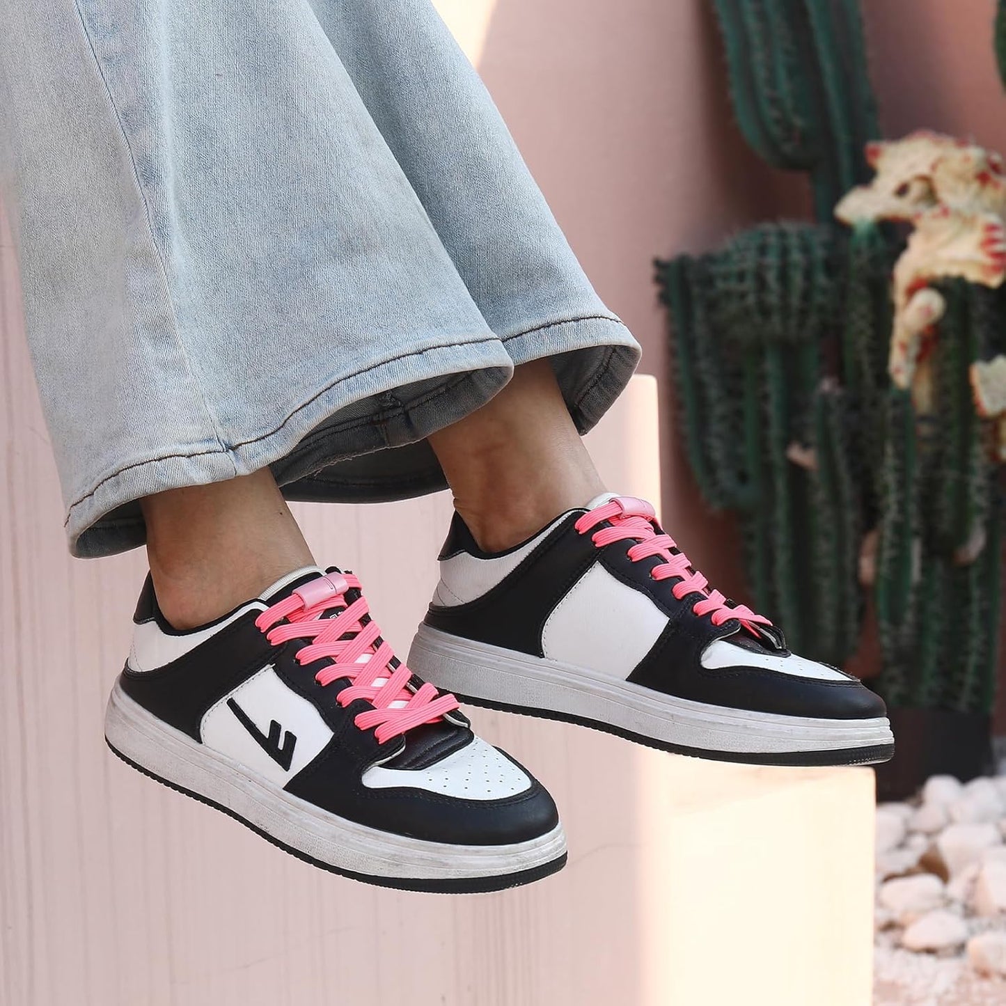 Elastic No-Tie Shoelaces with Lock – Easy On & Off for Kids & Adults