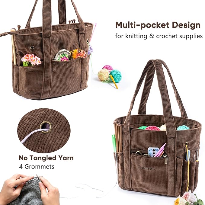 Yarn Knitting Storage Bag