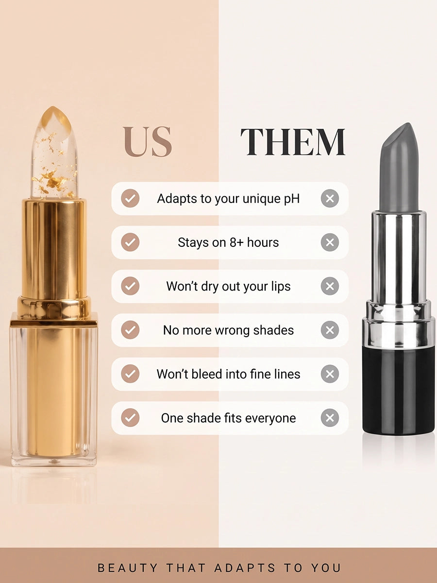 Clear Flower Lipstick with Color-Changing Tint