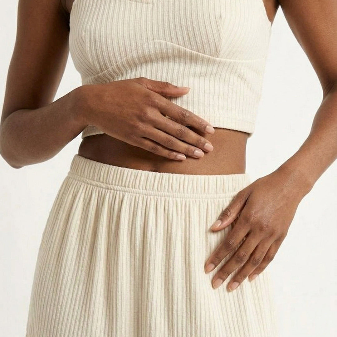 Crop Top Cami & Maxi Skirt Set