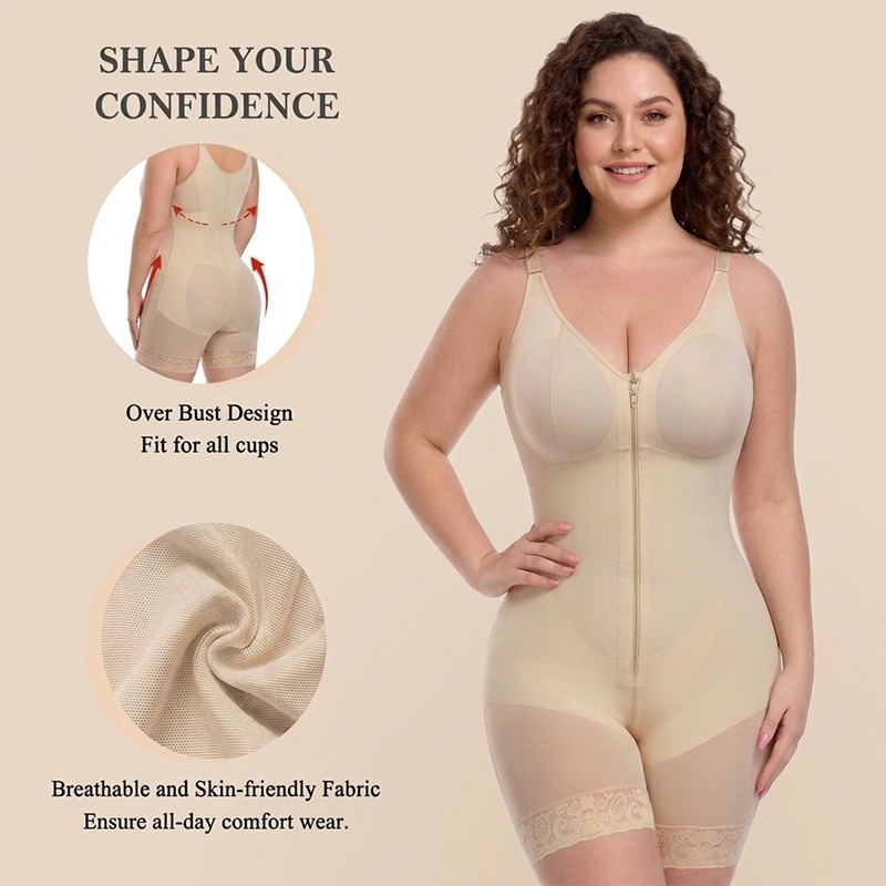 Overbust Tummy Control Shapewear Bodysuit